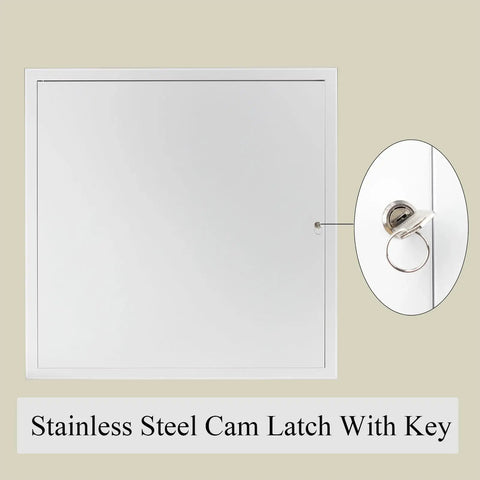 Heavy Duty Steel Access Panel With Locking Key For 24 Inch Drywall Cutout Ceiling And Attic Hatch two pack with cam latch.