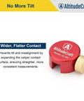 Red Anvil Base Kit for Headspace Measurements solid aluminum, label and logo visible, tool for precision reloading.