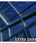 NA05 Window Film For Daytime Privacy And Sun Control Extra Dark Natural Black 5 Very Dark 24 Inch By 14 Feet, applied on glass.