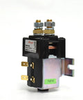 Heavy Duty 24V 125A Motor Contactor Sw80164L With Mounting Bracket for Electric Vehicles, side view showing connection terminals.