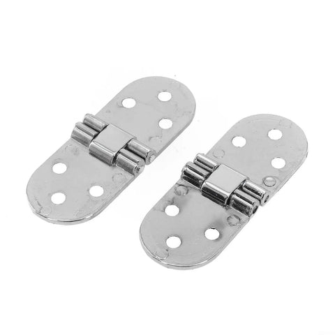 2 Pack Zinc Alloy Folding Table Hinges With Soft Close For Quiet Flip Top Cabinet Door Hardware 3.07 By 1.18 Inch Silver