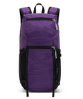 Purple 25L Outdoor Hiking Backpack For Men With Breathable Mesh Back And Lightweight Design Tear Nylon Daypack With Anti Theft Zipper