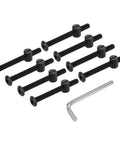 Beefed Up Zinc Plated Carbon Steel Hex Socket Cap Screws Set for Furniture Assembly, M6 and M8 Threads, 50mm to 120mm Length