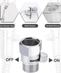 Shower Flow Control Valve For Handheld Shower Head Or Bidet Sprayer Easy Water Volume Tweak And Shut Off Chrome Finish Works