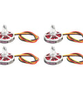 4Pcs 5010 750KV Disc Brushless Motors for Multicopters and Quadcopter Drones High Performance RC Aircraft Motors with Aluminum Alloy Body