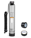 heavy-duty submersible water pump with cables and accessories