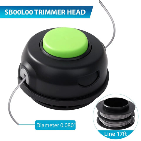 Replacement Trimmer Head For Greenworks String Trimmer Pro Grade Upgrade Fits ST60V ST60V T0 ST60B01 BL60L00 STG401 And ST80 Series 80V ST80L200 ST80L210 ST80L00 STBA80L210 Ideal Upgrade For Quick Line Feed And Durable Cut Performance