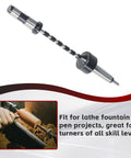 MT2 Pen Turning Mandrel Kit With Mandrel Saver, 2MT Shank, Includes 5 7mm Bushings, Tailstock Center, And Basic Pen Mandrel.