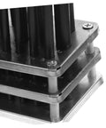 Close-up of Beefy Pro Grade Transfer Punch Set for Machinists, heavy duty punch base kit, durable steel construction.