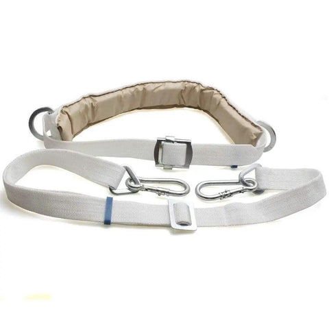 Pro Grade Fall Protection Belt With Two Side Adjustable Lanyards For Construction Pole Climbing And Tree Climbing Harness