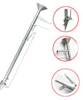 2 In 1 Garden Seeder And Planter Tool With Stainless Steel Handle For Easy Sowing Or Nutrient Feeding Rustproof Metal Seed Shank