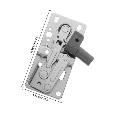 45 Degree Tip Out Frameless Cabinet Hinges With Soft Close Damper For Quiet No Slam Smooth Closing And Noise Reduction In Kitchen Cabinets 1 Pair Premium ULTECHNOVO, metal construction with measurements.
