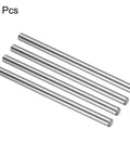 Set Of 4 6mm x 100mm Linear Motion Guide Rods, Beefy Chrome Plated Steel Shafts For 3D Printers And CNC Machines, Ultra Smooth Sliding