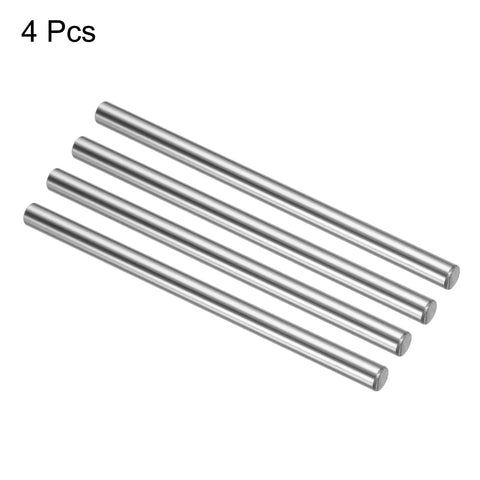 Set Of 4 6mm x 100mm Linear Motion Guide Rods, Beefy Chrome Plated Steel Shafts For 3D Printers And CNC Machines, Ultra Smooth Sliding