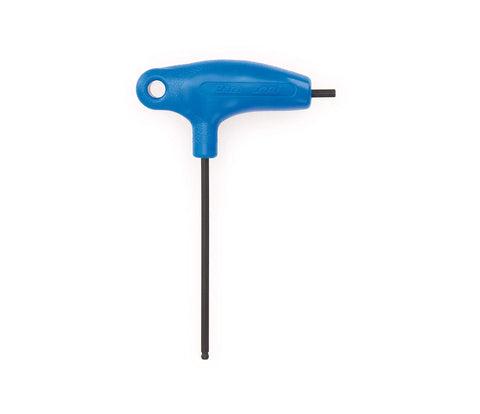 4Mm P Handled Hex Wrench With Bondhus Balldriver Protanium High Torque Steel Long Shaft For Hard To Reach Bolts, blue handle.