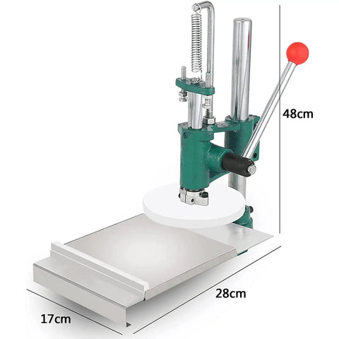 Upgrade Your Holiday Cooking Game With This No Sweat Manual Pizza Dough Press Machine Heavy Duty Construction perfect for rolling tortillas.