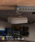 No Drill Mount Bracket For Chamberlain Garage Door Opener, Damage-Free Installation on ceiling with sensor, easy wall mount for MyQ