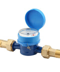 DN20 Water Meter 3/4 Inch NPT, AWWA C712 Certified Gallon Water Flow Meter for Cold Water, corrosion-resistant eco brass construction