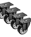 Heavy duty 3 inch swivel caster wheels, durable steel frame pack of 4, perfect for wood and concrete floors, smooth and quiet rolling.