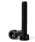 Heavy Duty M10 X 100Mm Hex Socket Head Cap Screws Bolts 12.9 Grade Alloy Steel Black Oxide Finish full thread close-up view.