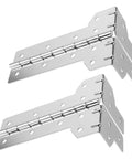 Heavy Duty Beefed-Up L Shaped Metal Flight Case Corner Hinges Dual Function Edge Reinforcement and Foldable Lid Support