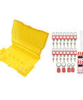 Lockout Tagout Station Kit With Tamper Proof Cover And Industrial Grade ABS Nylon Padlocks for factory safety compliance and access.