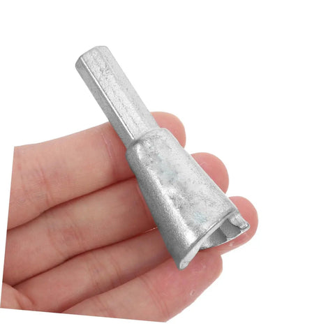 3 Piece Wire Stripper Set With Heavy Duty Auto Cable Stripper And Electric Crimping Tool Fast Wire Twister, showing a metal cable stripper attachment in hand.