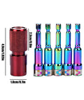 Versatile Carbon Steel Drill And Angle Grinder Converter Quick Release Attachment with multicolor sockets and dimensions shown