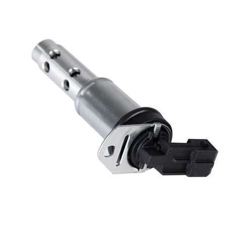 Two Pack Variable Valve Timing Vanos Solenoid VVT For BMW 3 Series And 5 Series Models front view of metal and plastic solenoid