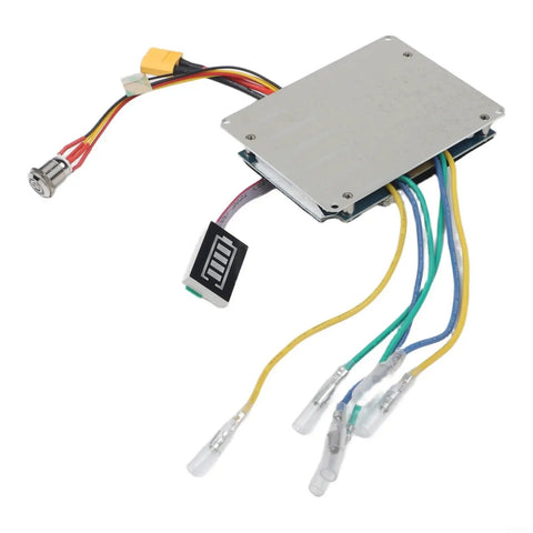 Dual Motor Drive ESC Controller for Electric Skateboards and Scooters with 2.4G Remote, 430W 12A Max, wiring and connectors