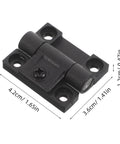 Space Saving 90 Degree Folding Cabinet Hinges With Torque And Position Control For Kitchen And Bathroom Cabinets Durable Plastic Ball Bearing 1 Pair WESIEVYA, black hinge with dimensions