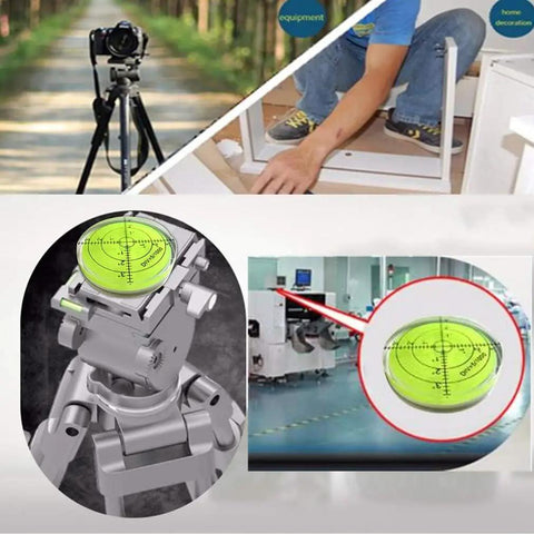 Dead On Accurate 60mm Round Bubble Spirit Level Pro Shop Premium Acrylic Craft Tool With Degree Marked Base For Straight Shot Precision Layouts And No Sweat Leveling On Any Project