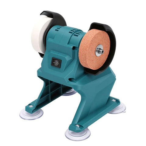 Beefy Bench Grinder With 5500 RPM Permanent Magnet Copper Motor And Durable Guard For Sharpening And Polishing Metalworking Projects