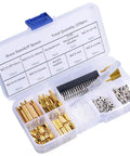 All In One M2.5 Brass Standoff Kit With Box For Raspberry Pi Includes 220 Pcs Hex Spacers Nuts Screws Acrylic Washers Male And Female Hardware And Screwdriver