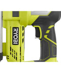 Cordless AirStrike 23-Gauge Pin Nailer, 18-Volt One Plus, close-up of grip handle with GRIPZONE Comfort.