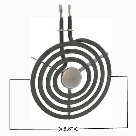 8-inch burner from 4 Piece Electric Range Surface Burner Kit For GE Hotpoint Ranges To Level Up Your Stove With Two 8 Inch WB30T10074 And Two 6 Inch WB30T10078 Elements Receptacles Not Included Fits Select GE Models