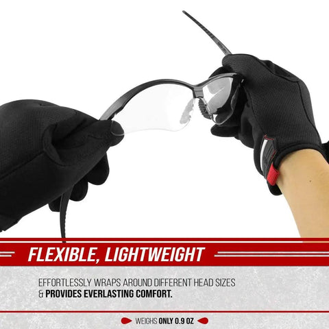 Black gloves bending flexible Anti Fog Safety Glasses With Scratch Resistant Lenses For Men And Women Job Site Ready Lightweight Eye Protection