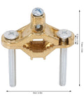 Rock Solid Copper Grounding Clamps Set 3 Pack Half To One Inch Wire Range High Conductivity Copper Alloy Ground Clamps