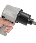 Heavy Duty Pneumatic Impact Wrench With 1 4 Inch Square Drive And 410 Nm Knockout Torque Aluminum Air Powered Tool in hand
