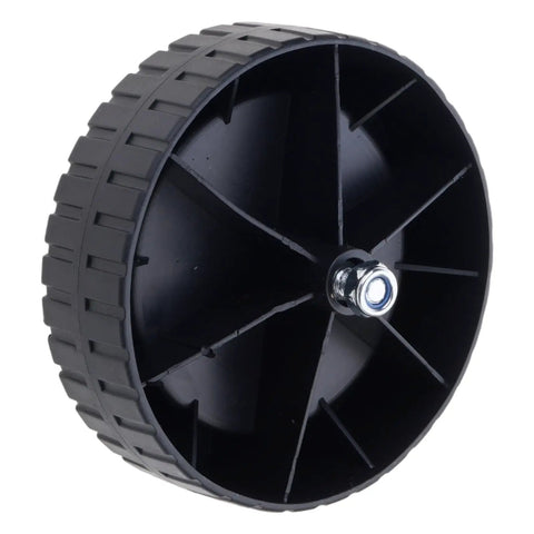 Two Pack Battery Powered Lawn Mower Attachments With Roller Wheels For Breezy Maneuvering And Simple Assembly, black roller