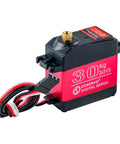 Beefy 30Kg Metal Gear Digital RC Servo With 270 Degree Sweep And Waterproof Aluminum Case for RC Cars, 4.8-6.8V, side view
