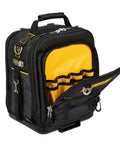 ToughSystem Two Point Zero Compact Tool Bag With Over 25 Pockets Double Sided Access Front Bungee Cord Waterproof Base Quick Access