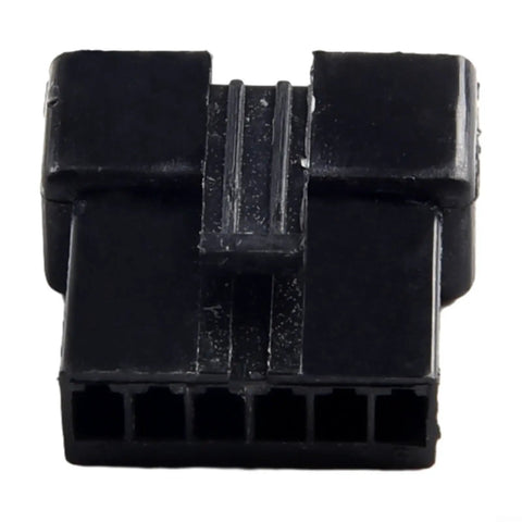 Close-up of black connector for Display Connecting Cable for Electric Scooter and E-Bike Dashboard 6 Pin and 5 Pin Waterproof