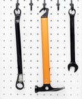 Pegboard Hooks Kit 100 Pack J Hooks Assortment Black No Split Barbs Snag Free Smooth System Protects Pegboard Holes