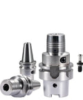Top Tier Hydraulic Collet Chuck For Cnc Machining Centers Featuring Dynamic Balance Design And 0.003 Millimeter Runout Accuracy With Bt40 Interface, showcasing precision metal construction.