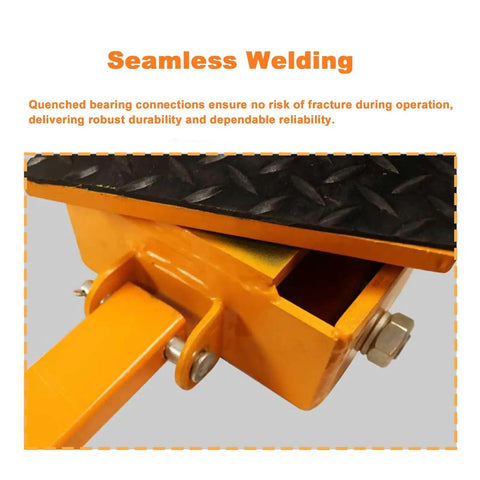 Heavy Duty Moving Dolly With 1000 Pound Capacity For Industrial Equipment and CNC Lathe showing seamless welding detail.