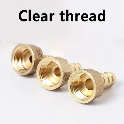 Brass Pneumatic Fittings Kit With Female Thread For 6mm 8mm 10mm 12mm Hose Barb Tail Gas Fittings, pagoda style barbed joints