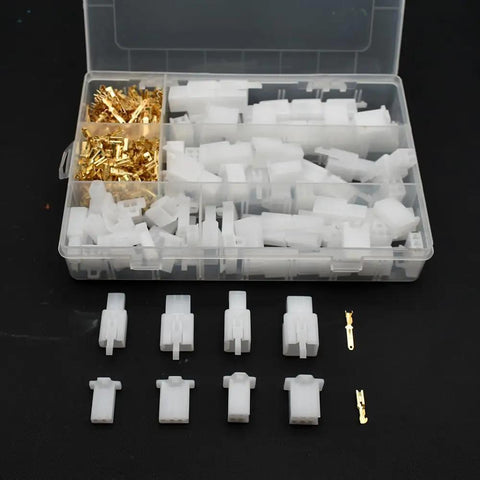 380 Piece Electrical Terminal Kit For Cars And Bikes With 2 Pin 3 Pin 4 Pin And 6 Pin Male And Female Connectors, open box view