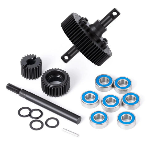 Steel Gearbox Transmission Gear Set With Ball Bearings Upgrade For 1/10 Traxxas Slash 2WD Rustler Stampede Bandit VXL RC Car