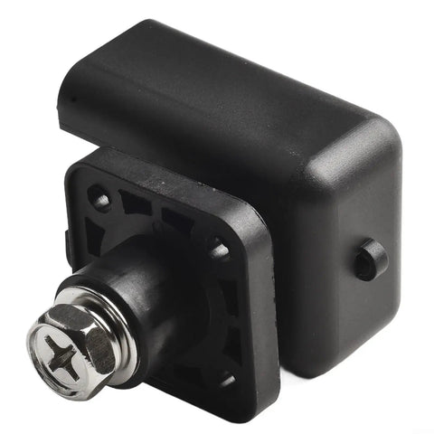 Next Level Heavy Duty 200A Energy Storage Terminal Block featuring high voltage black plastic housing and copper connector.